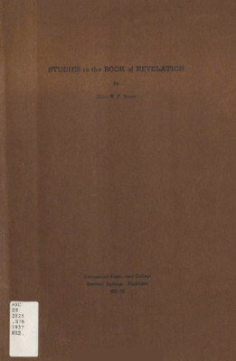 Studies In The Book Of Revelation