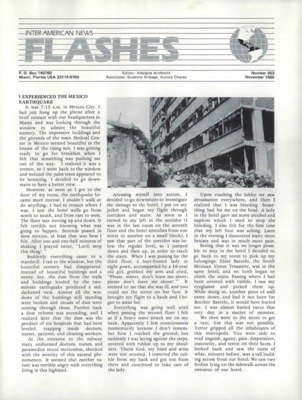 Inter-American News Flashes | November 1, 1985