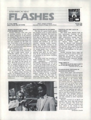 Inter-American News Flashes | April 1, 1986