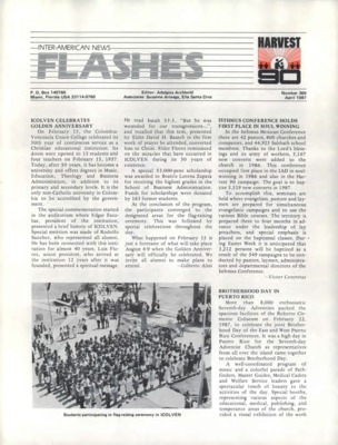 Inter-American News Flashes | April 1, 1987