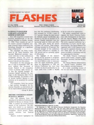 Inter-American News Flashes | February 1, 1988