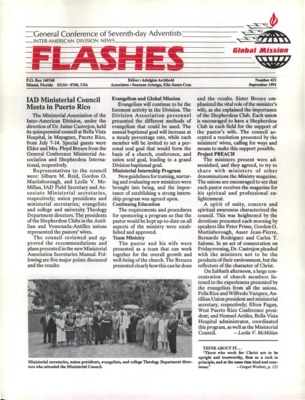 Inter-American Division News Flashes | September 1, 1991