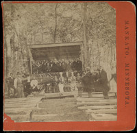 Group posing at the Eagle Lake Campmeeting
