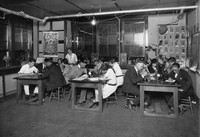 Unknown students in Biology class at Madison College