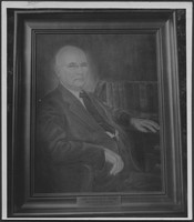 Photograph of a painted portrait of E. A. Sutherland