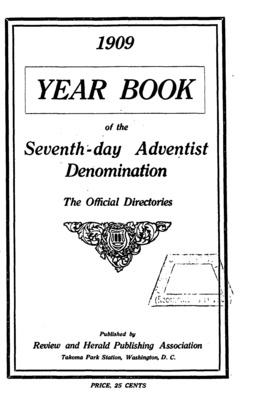 Seventh-day Adventist Yearbook | January 1, 1909
