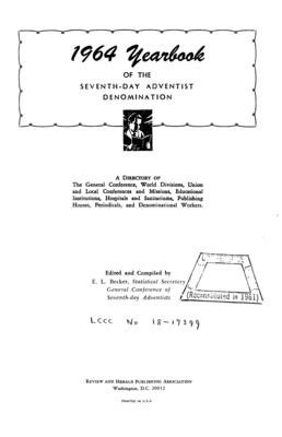 Seventh-day Adventist Yearbook | January 1, 1964