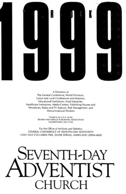 Seventh-day Adventist Yearbook | January 1, 1999