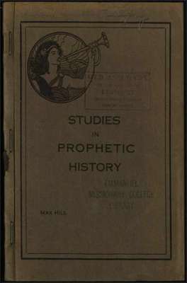Studies in prophetic history