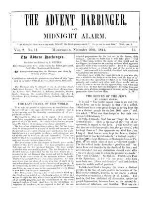 Advent Harbinger and Midnight Alarm | November 30, 1844