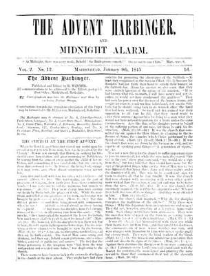 Advent Harbinger and Midnight Alarm | January 9, 1845