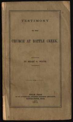 Testimony to the Church at Battle Creek
