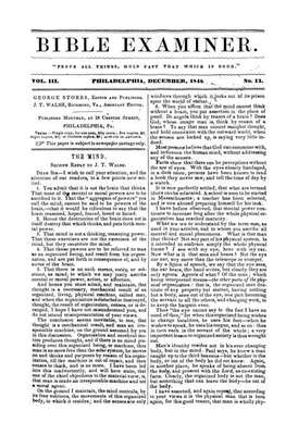 Bible Examiner | December 1, 1848