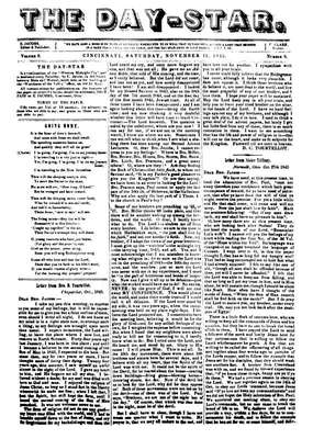 The Day-Star | November 15, 1845