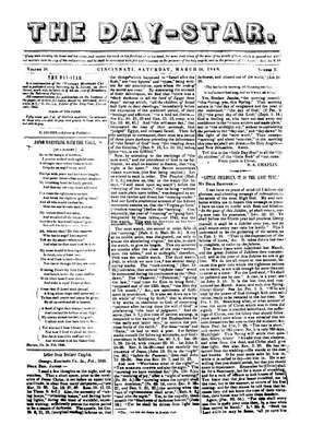 The Day-Star | March 14, 1846
