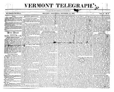 Vermont Telegraph | November 15, 1837