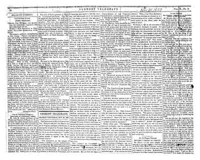 Vermont Telegraph | November 25, 1837
