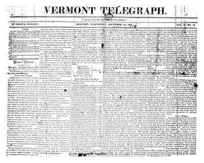 Vermont Telegraph | December 13, 1837