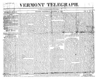 Vermont Telegraph | December 20, 1837