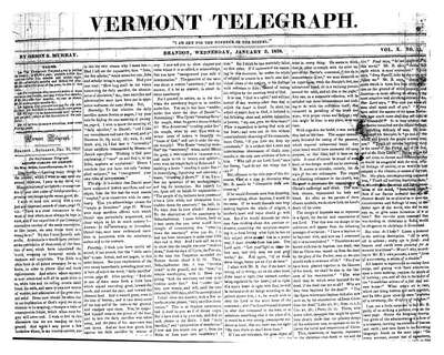Vermont Telegraph | January 3, 1838