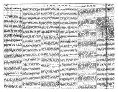 Vermont Telegraph | January 10, 1838