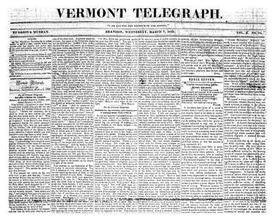 Vermont Telegraph | March 7, 1838