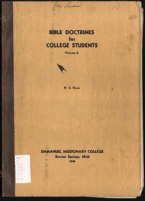 Bible Doctrines for College Students, Vol. 2 (1940)