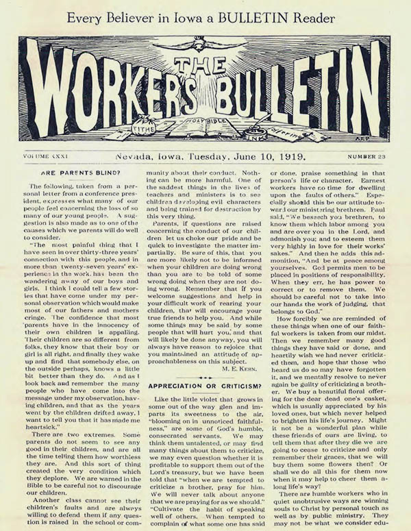 Worker's Bulletin