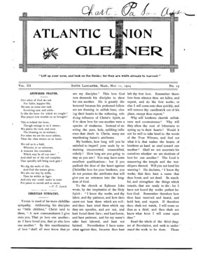 Atlantic Union Gleaner | May 11, 1904