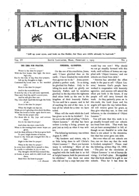Atlantic Union Gleaner | February 1, 1905