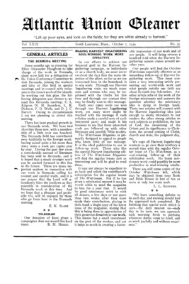 Atlantic Union Gleaner | October 1, 1930