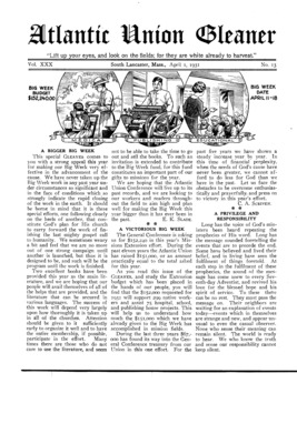 Atlantic Union Gleaner | April 1, 1931