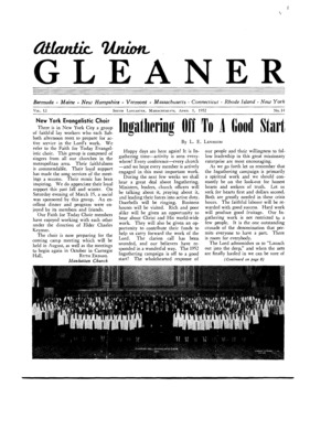 Atlantic Union Gleaner | April 1, 1952
