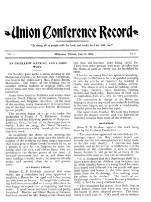 Union Conference Record | June 15, 1898