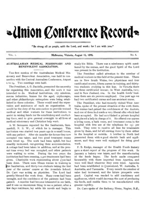 Union Conference Record | August 15, 1898