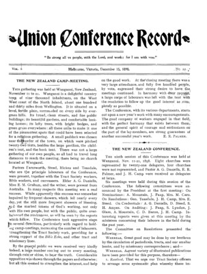 Union Conference Record | December 15, 1898