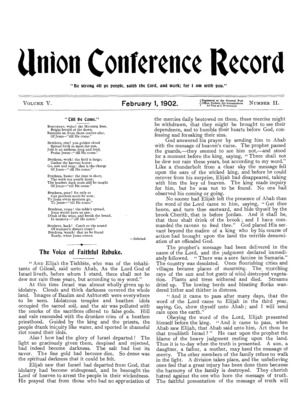 Union Conference Record | February 1, 1902
