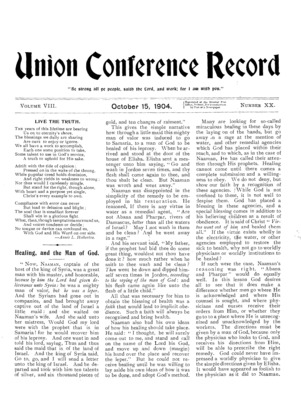 Union Conference Record | October 15, 1904