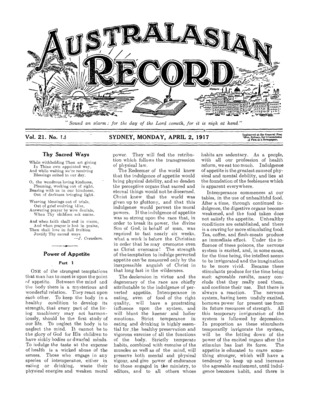 Australasian Record | April 2, 1917