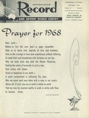 Australasian Record and Advent World Survey | January 1, 1968