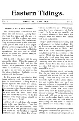 Eastern Tidings | June 1, 1906