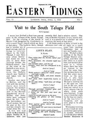 Eastern Tidings | April 1, 1920