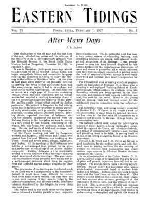 Eastern Tidings | February 1, 1927