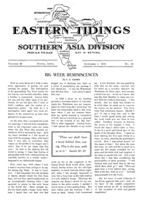Eastern Tidings | October 1, 1931