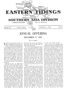 Eastern Tidings | December 1, 1932
