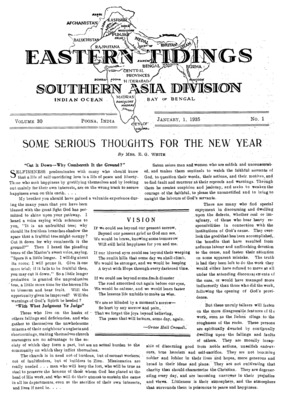 Eastern Tidings | January 1, 1935