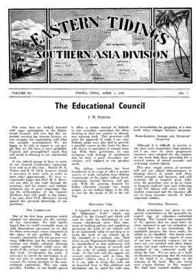 Eastern Tidings | April 1, 1938