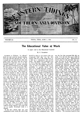 Eastern Tidings | June 1, 1938