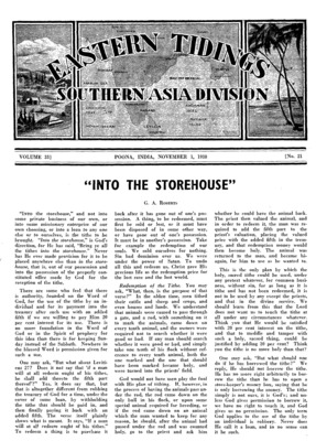 Eastern Tidings | November 1, 1938