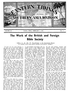 Eastern Tidings | February 1, 1939